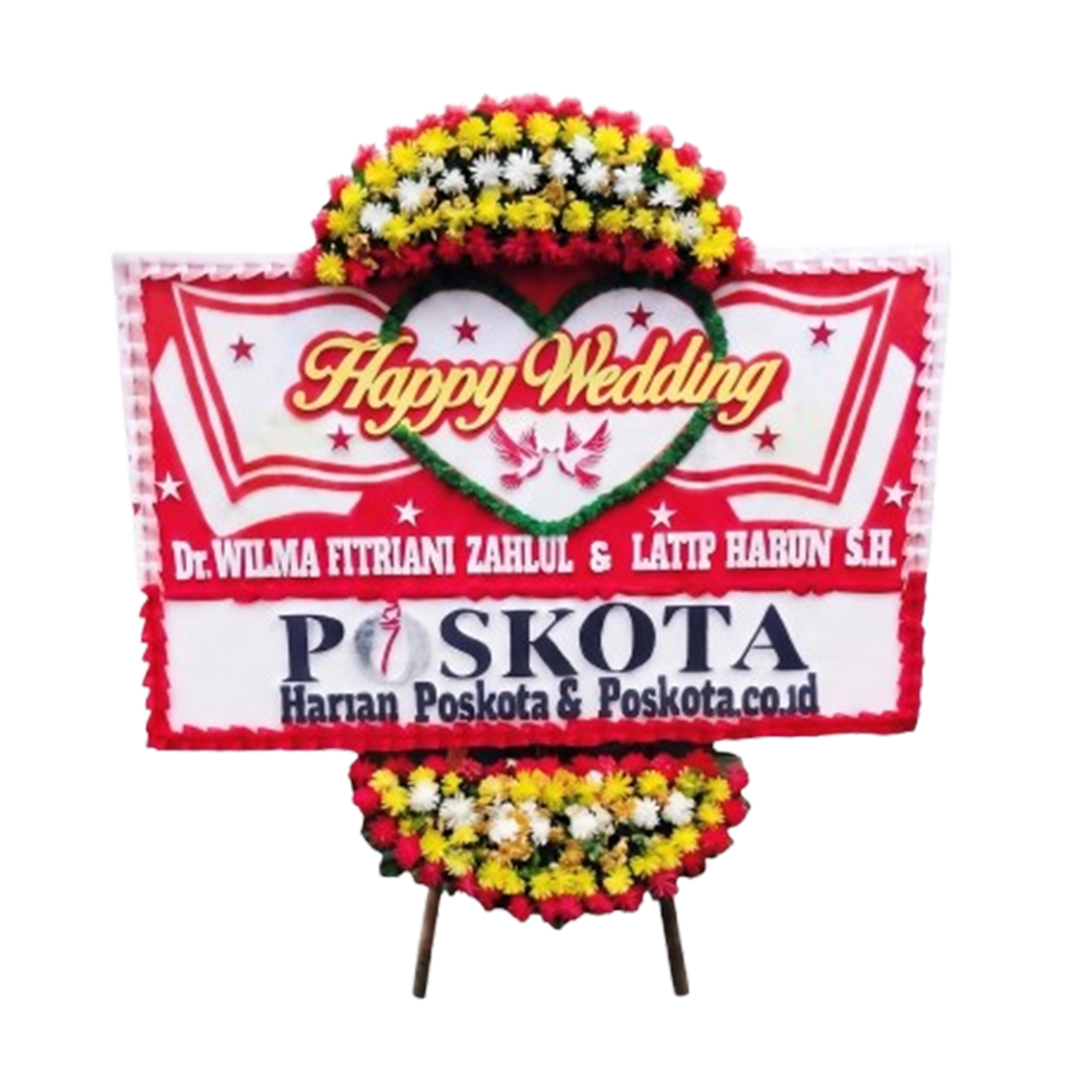 Papan Bunga Pernikahan